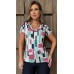 034336 - Blusa Ramany Estampada Geométrica 